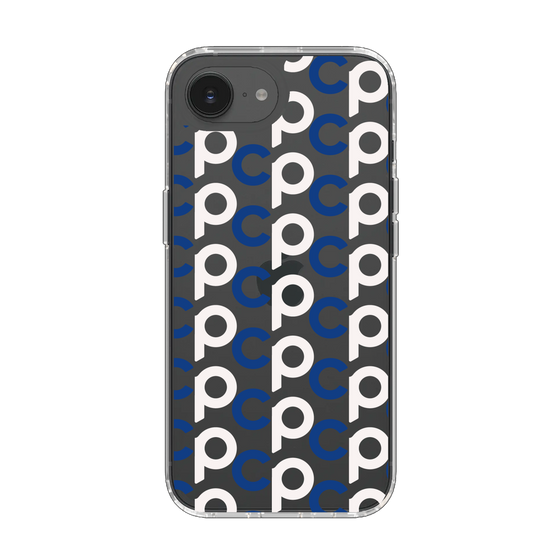 Slim Protection Case［ Original - CASEPLAY Initial All-over Pattern - Navy ］