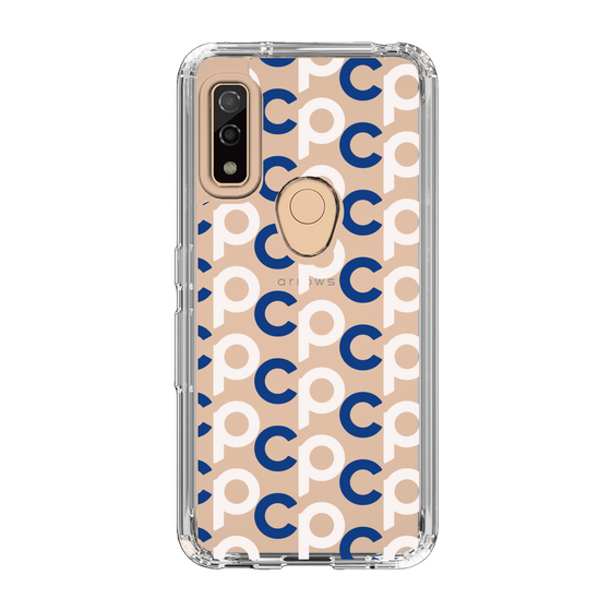 Slim Protection Case［ Original - CASEPLAY Initial All-over Pattern - Navy ］