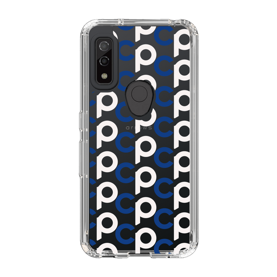 Slim Protection Case［ Original - CASEPLAY Initial All-over Pattern - Navy ］