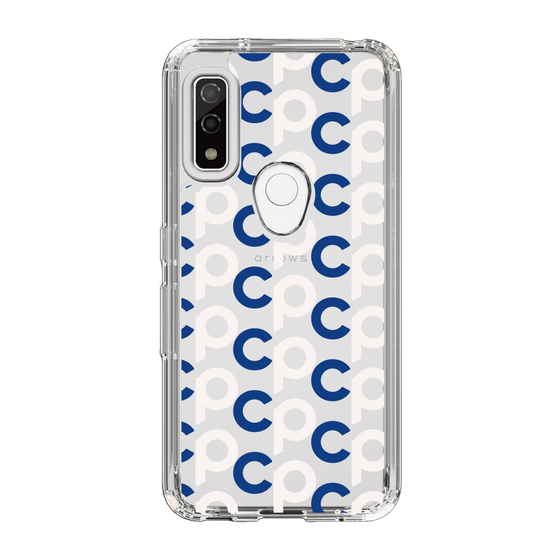 Slim Protection Case［ Original - CASEPLAY Initial All-over Pattern - Navy ］