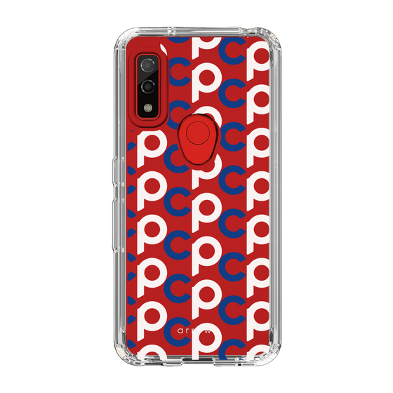 Slim Protection Case［ Original - CASEPLAY Initial All-over Pattern - Navy ］