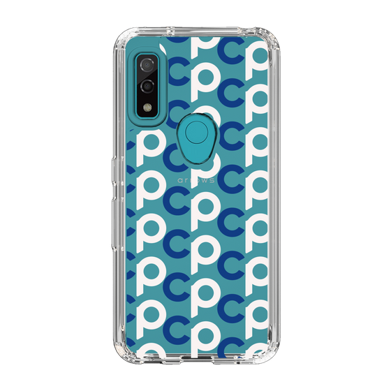 Slim Protection Case［ Original - CASEPLAY Initial All-over Pattern - Navy ］