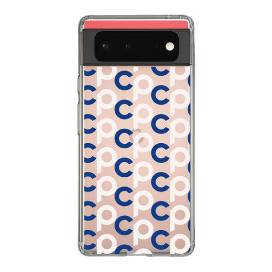 Slim Protection Case［ Original - CASEPLAY Initial All-over Pattern - Navy ］