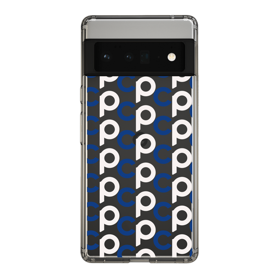 Slim Protection Case［ Original - CASEPLAY Initial All-over Pattern - Navy ］