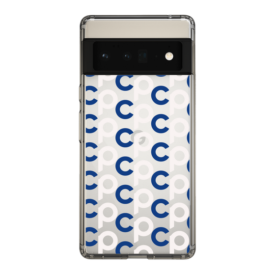 Slim Protection Case［ Original - CASEPLAY Initial All-over Pattern - Navy ］