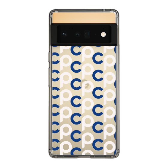 Slim Protection Case［ Original - CASEPLAY Initial All-over Pattern - Navy ］
