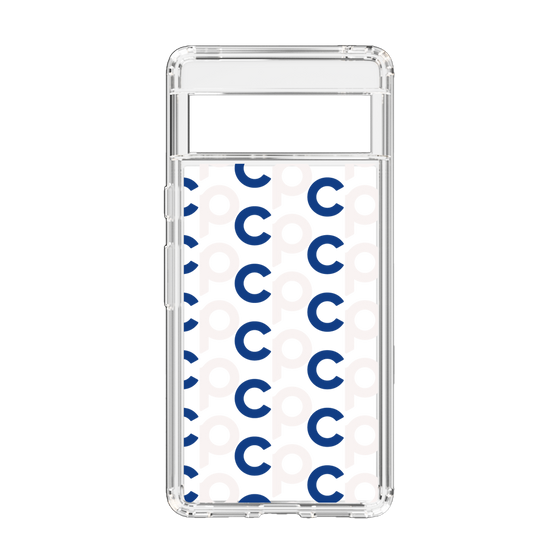 Slim Protection Case［ Original - CASEPLAY Initial All-over Pattern - Navy ］