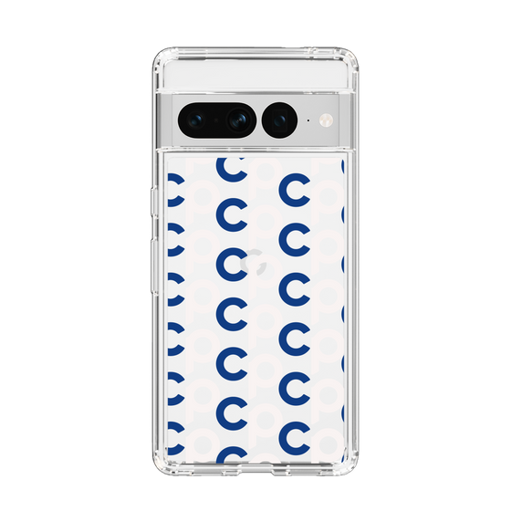 Slim Protection Case［ Original - CASEPLAY Initial All-over Pattern - Navy ］