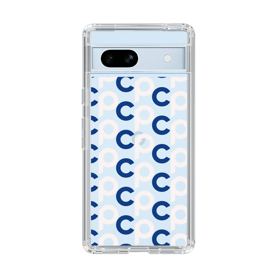 Slim Protection Case［ Original - CASEPLAY Initial All-over Pattern - Navy ］