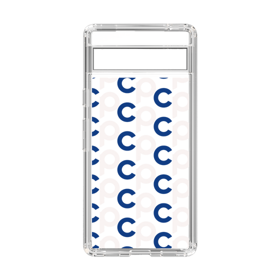 Slim Protection Case［ Original - CASEPLAY Initial All-over Pattern - Navy ］
