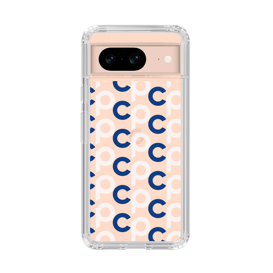 Slim Protection Case［ Original - CASEPLAY Initial All-over Pattern - Navy ］