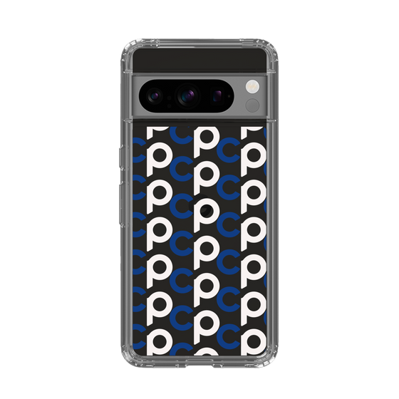 Slim Protection Case［ Original - CASEPLAY Initial All-over Pattern - Navy ］