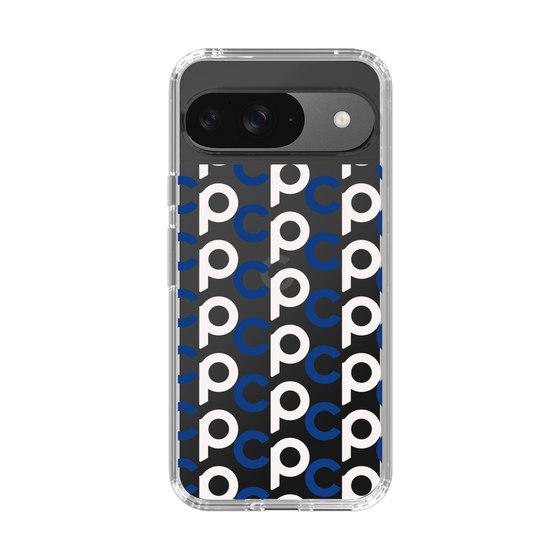 Slim Protection Case［ Original - CASEPLAY Initial All-over Pattern - Navy ］