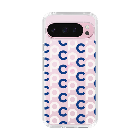 Slim Protection Case［ Original - CASEPLAY Initial All-over Pattern - Navy ］