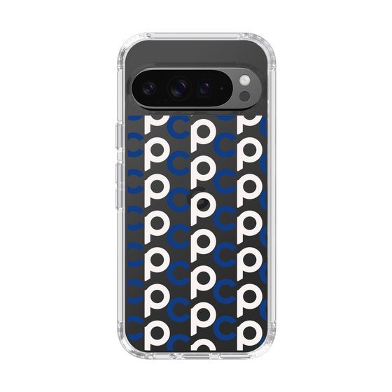 Slim Protection Case［ Original - CASEPLAY Initial All-over Pattern - Navy ］