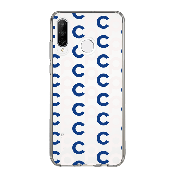 Slim Protection Case［ Original - CASEPLAY Initial All-over Pattern - Navy ］