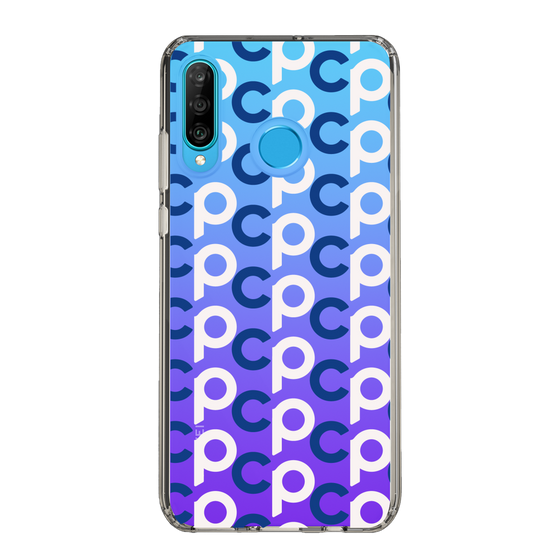 Slim Protection Case［ Original - CASEPLAY Initial All-over Pattern - Navy ］