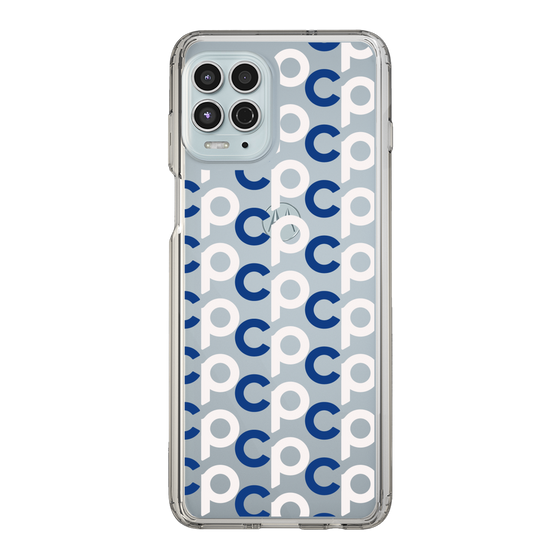 Slim Protection Case［ Original - CASEPLAY Initial All-over Pattern - Navy ］