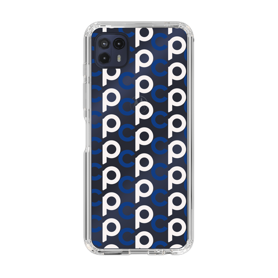 Slim Protection Case［ Original - CASEPLAY Initial All-over Pattern - Navy ］
