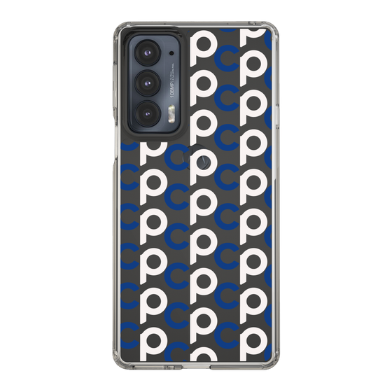 Slim Protection Case［ Original - CASEPLAY Initial All-over Pattern - Navy ］