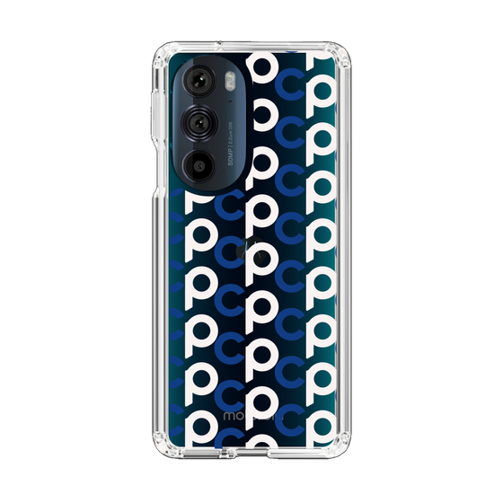 Slim Protection Case［ Original - CASEPLAY Initial All-over Pattern - Navy ］