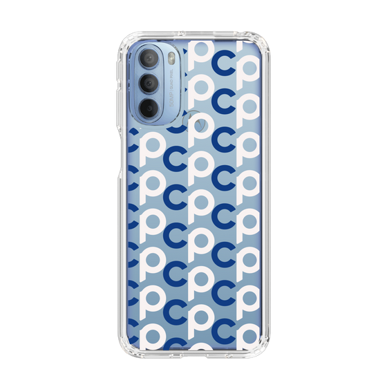 Slim Protection Case［ Original - CASEPLAY Initial All-over Pattern - Navy ］