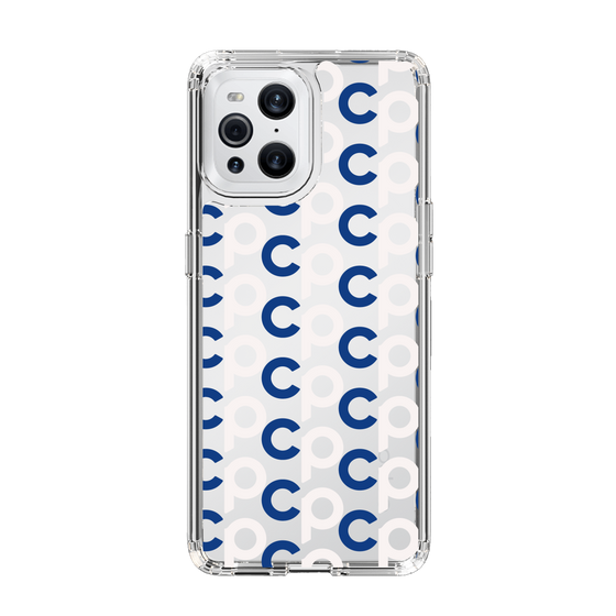 Slim Protection Case［ Original - CASEPLAY Initial All-over Pattern - Navy ］