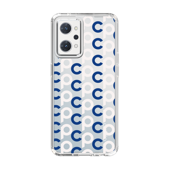 Slim Protection Case［ Original - CASEPLAY Initial All-over Pattern - Navy ］