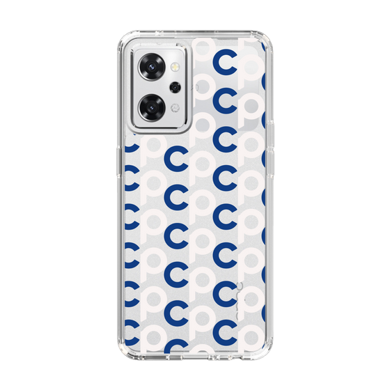 Slim Protection Case［ オリジナル - CASEPLAYイニシャル総柄 - ネイビー ］