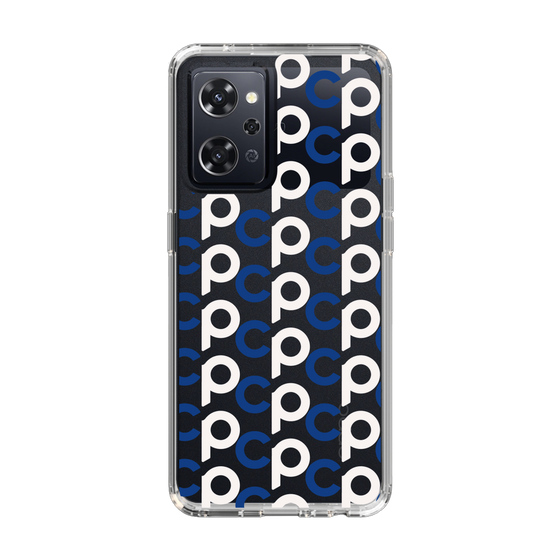 Slim Protection Case［ オリジナル - CASEPLAYイニシャル総柄 - ネイビー ］