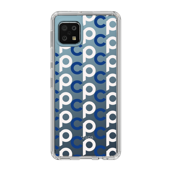 Slim Protection Case［ Original - CASEPLAY Initial All-over Pattern - Navy ］