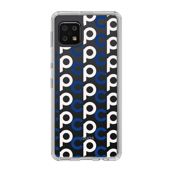 Slim Protection Case［ Original - CASEPLAY Initial All-over Pattern - Navy ］