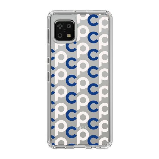 Slim Protection Case［ Original - CASEPLAY Initial All-over Pattern - Navy ］