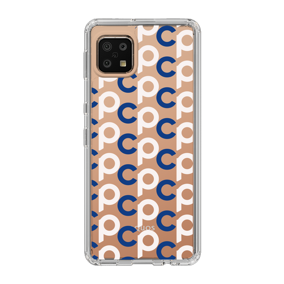 Slim Protection Case［ Original - CASEPLAY Initial All-over Pattern - Navy ］