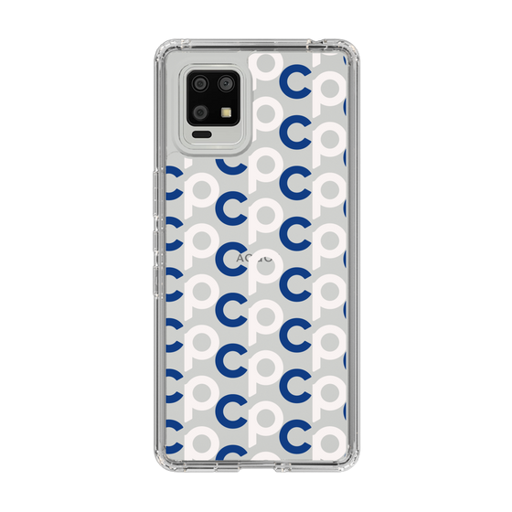 Slim Protection Case［ Original - CASEPLAY Initial All-over Pattern - Navy ］