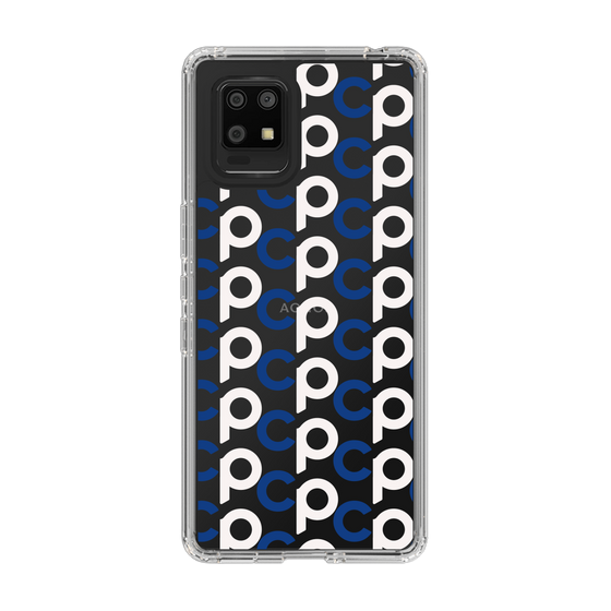 Slim Protection Case［ Original - CASEPLAY Initial All-over Pattern - Navy ］