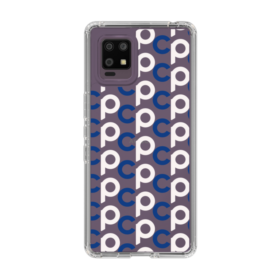 Slim Protection Case［ Original - CASEPLAY Initial All-over Pattern - Navy ］