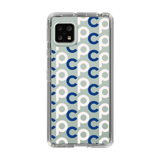 Slim Protection Case［ Original - CASEPLAY Initial All-over Pattern - Navy ］