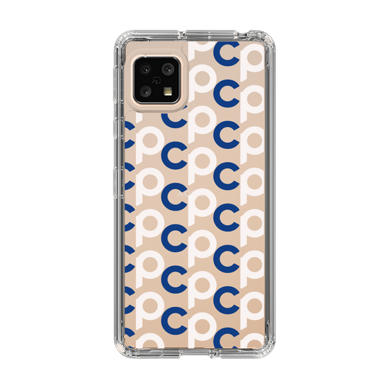 Slim Protection Case［ Original - CASEPLAY Initial All-over Pattern - Navy ］