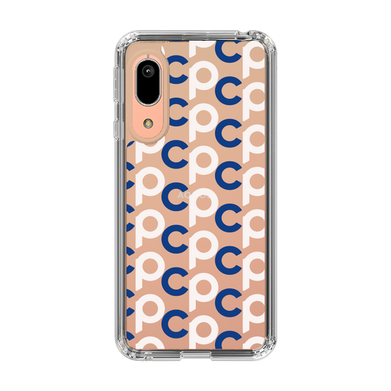 Slim Protection Case［ Original - CASEPLAY Initial All-over Pattern - Navy ］