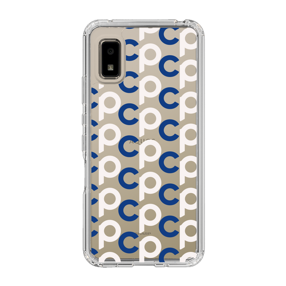 Slim Protection Case［ Original - CASEPLAY Initial All-over Pattern - Navy ］