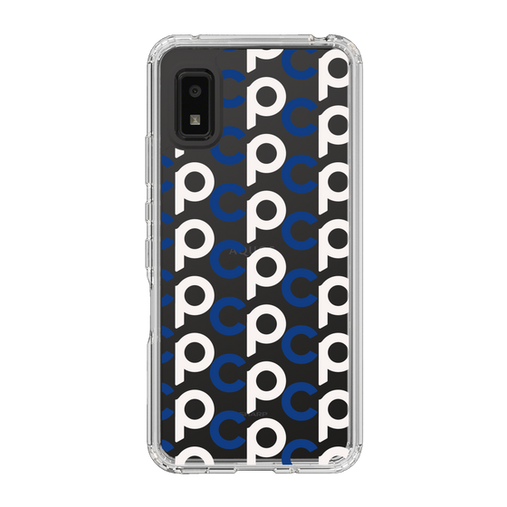 Slim Protection Case［ Original - CASEPLAY Initial All-over Pattern - Navy ］