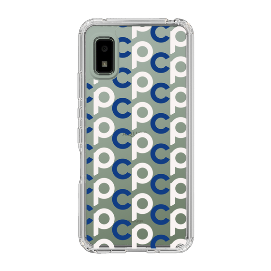 Slim Protection Case［ Original - CASEPLAY Initial All-over Pattern - Navy ］