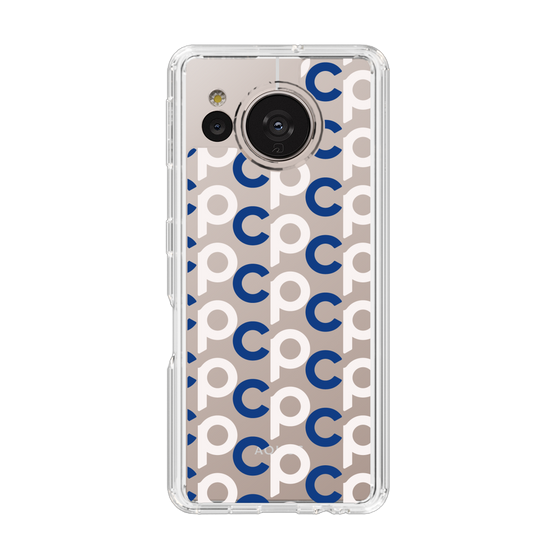Slim Protection Case［ Original - CASEPLAY Initial All-over Pattern - Navy ］
