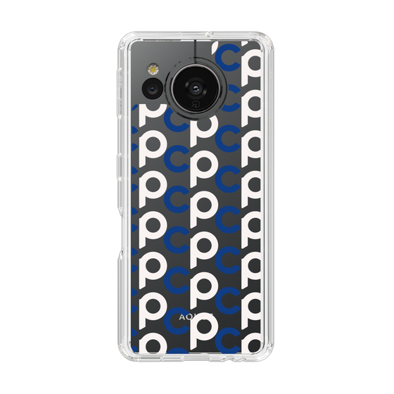 Slim Protection Case［ Original - CASEPLAY Initial All-over Pattern - Navy ］