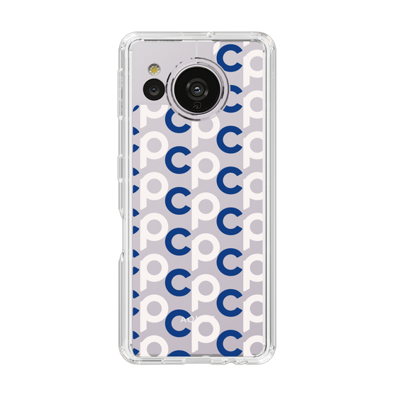 Slim Protection Case［ Original - CASEPLAY Initial All-over Pattern - Navy ］