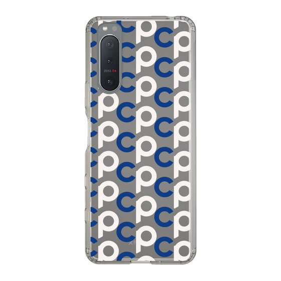Slim Protection Case［ Original - CASEPLAY Initial All-over Pattern - Navy ］