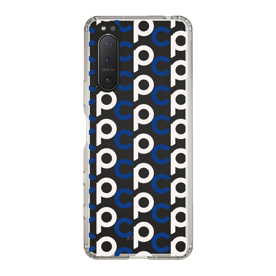 Slim Protection Case［ Original - CASEPLAY Initial All-over Pattern - Navy ］