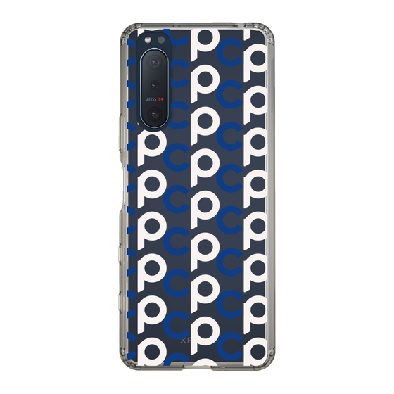 Slim Protection Case［ Original - CASEPLAY Initial All-over Pattern - Navy ］