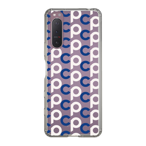 Slim Protection Case［ Original - CASEPLAY Initial All-over Pattern - Navy ］